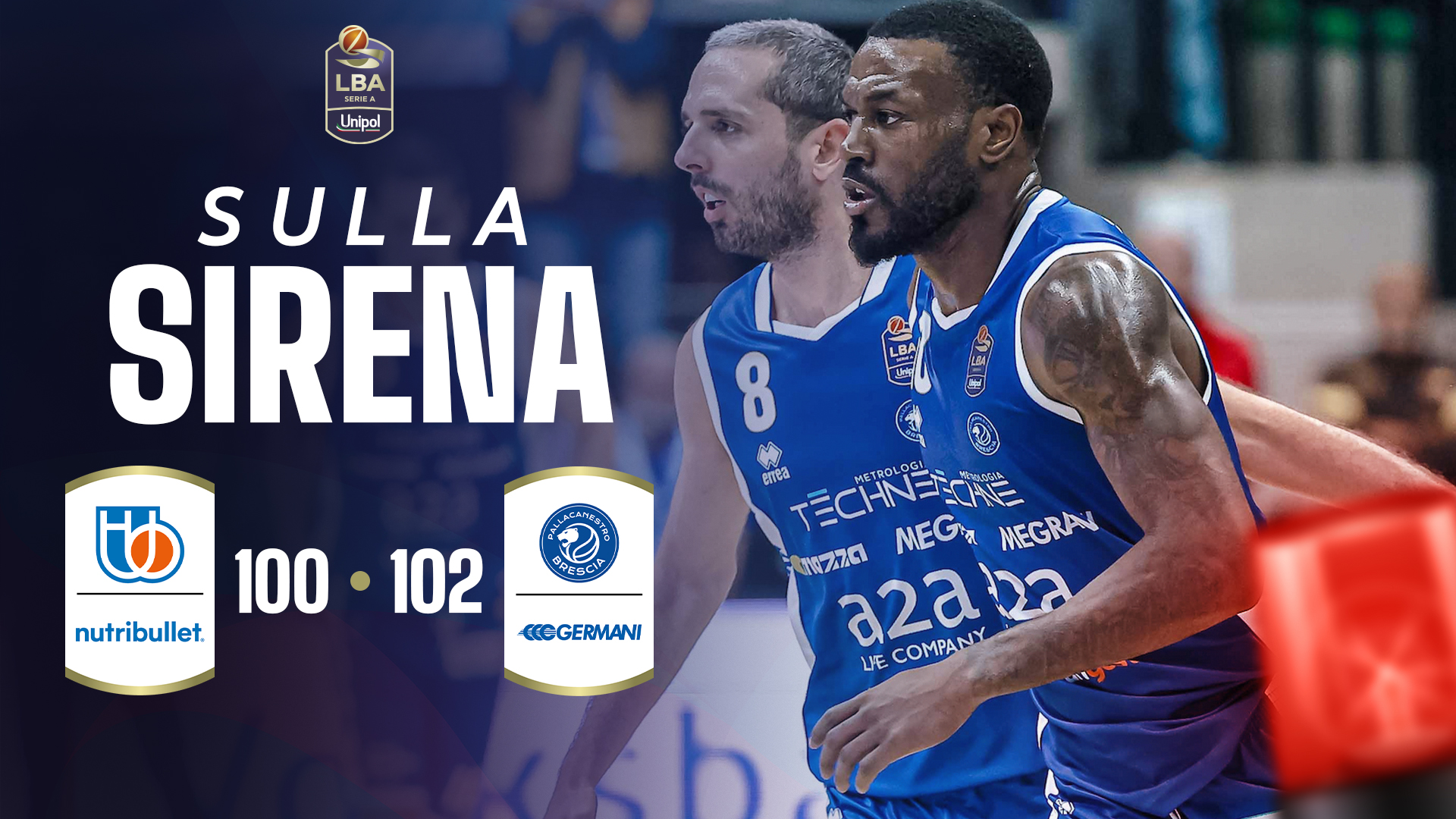 immagine - 🚨 Sulla sirena: la bomba di Burnell vale l’OT, poi Brescia trionfa sul campo di Treviso